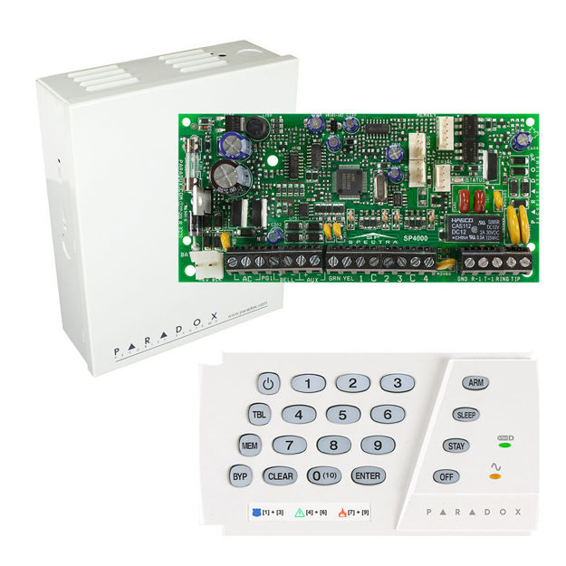 پنل SP4000 به همراه کی پد K636 پارادوکس و جعبه فلزی