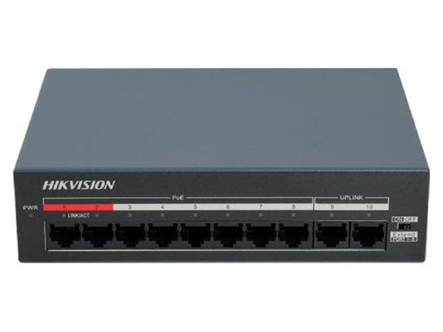 سوئیچ شبکه 10 پورت POE هایک ویژن مدل DS-XS10-P