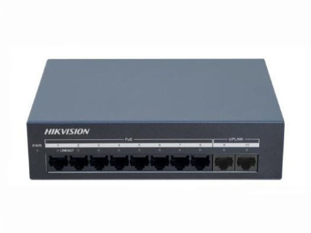 سوئیچ شبکه 10 پورت POE هایک ویژن مدل DS-XS10G-P
